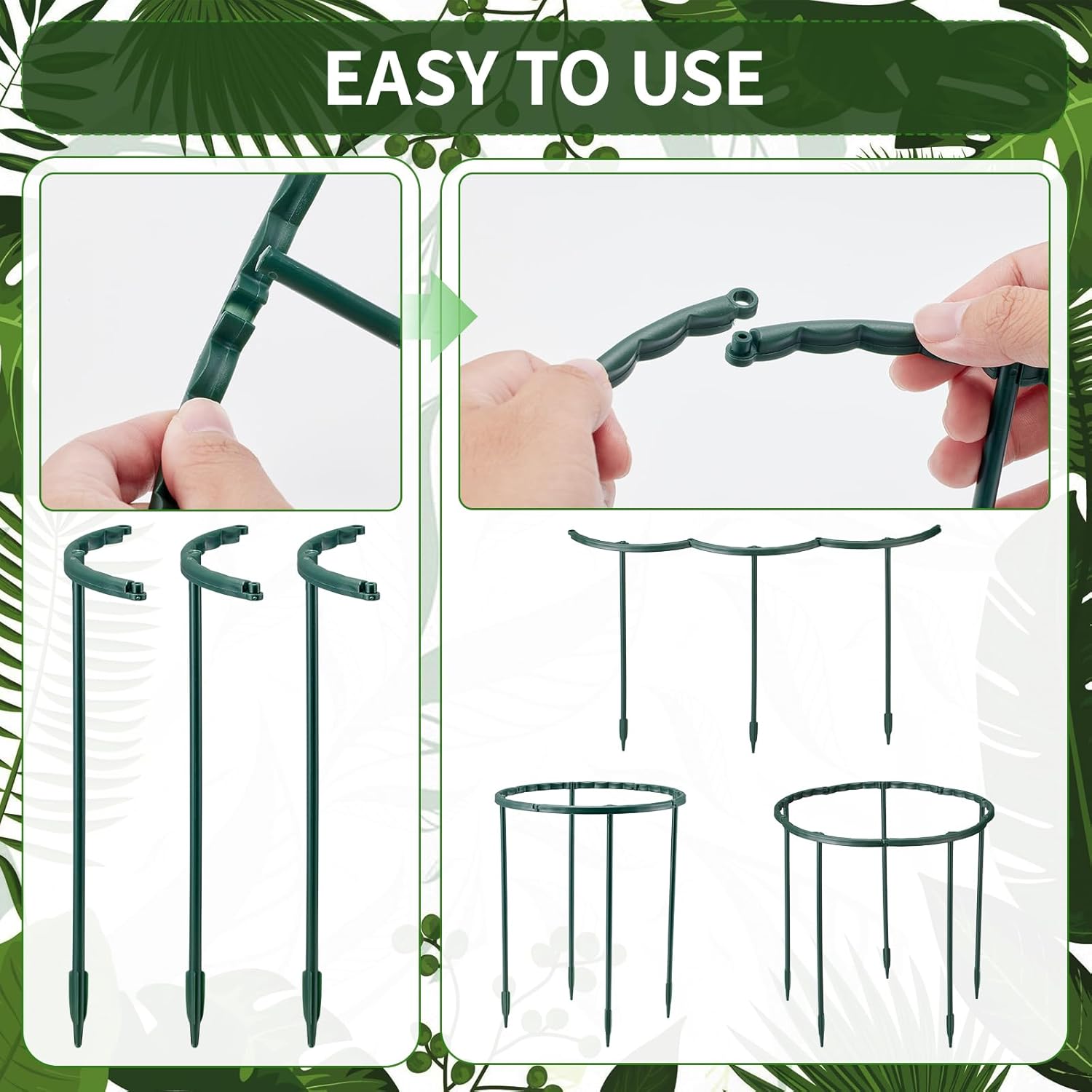 1/16pcs Plant Support Stake Fl - đánh giá và giá Vine Climbing Plastic