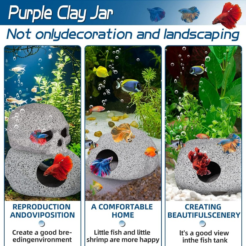 Aquarium Decorations Cave Fish - đánh giá và giá Hide Cave Ceramic