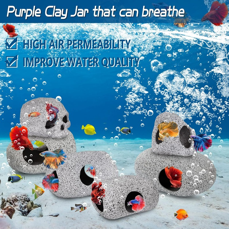 Aquarium Decorations Cave Fish - đánh giá và giá Hide Cave Ceramic