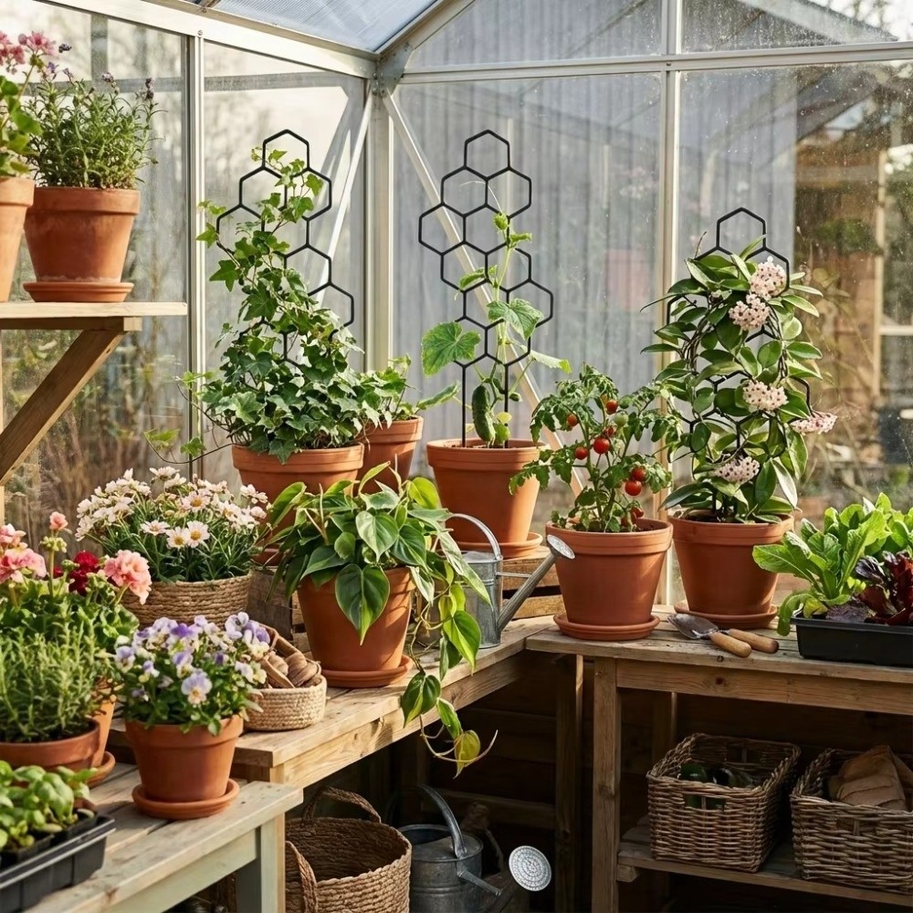 Honeycomb Design Plant Trellis - đánh giá và giá Vine Climbing Plastic